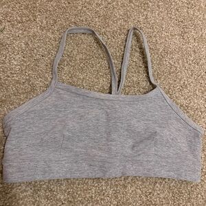 ALO Yoga Light Gray Sports Bra